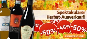 Herbst-Ausverkauf bei Weinvorteil